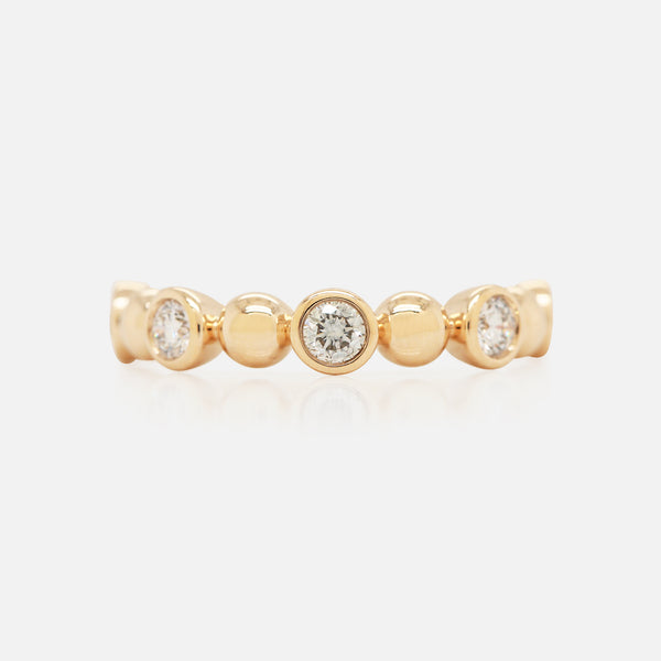 Anillo Apolo G Oro 14K con Diamantes.