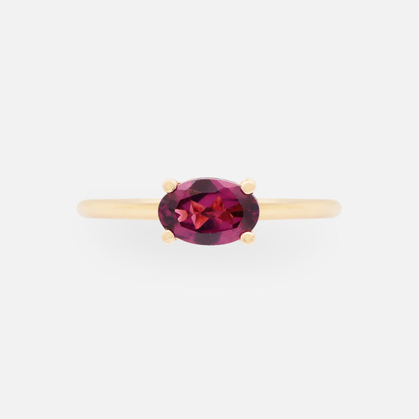 Anillo Noa Oro Amarillo 14K y Piedras Naturales.