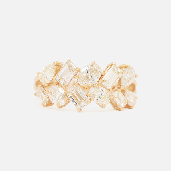 Anillo Vine Oro 18K con Diamantes.