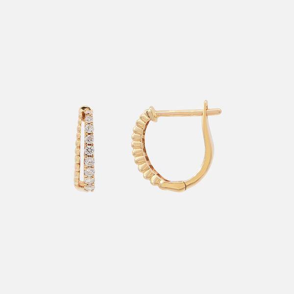 Arracadas Borealis Oro Amarillo 18K con Diamantes.