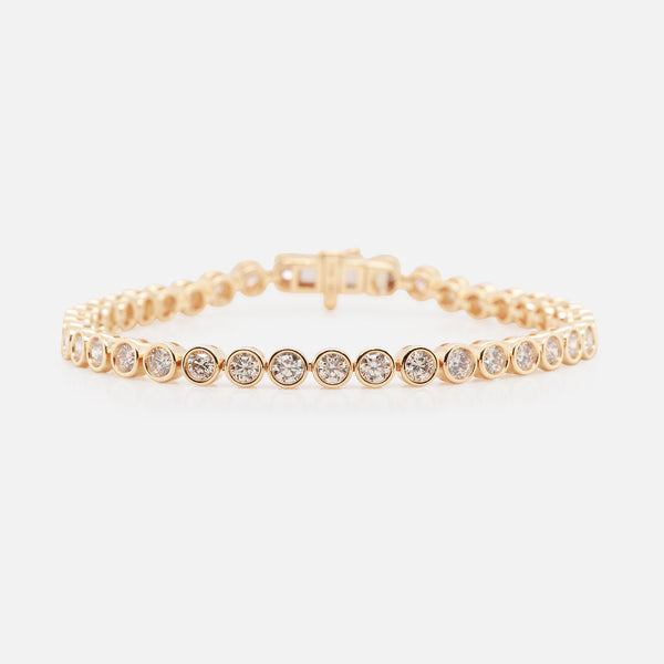 Brazalete Apolo L Oro 14K con Diamantes.