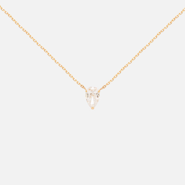 Cadena Droplet Oro Amarillo 18K con Diamantes.
