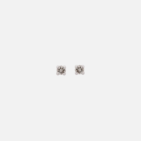 Studs Orbit Oro Blanco 14K con Diamantes.