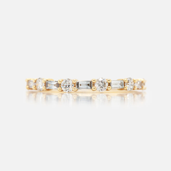 Anillo Elena Oro 14K con Diamantes.