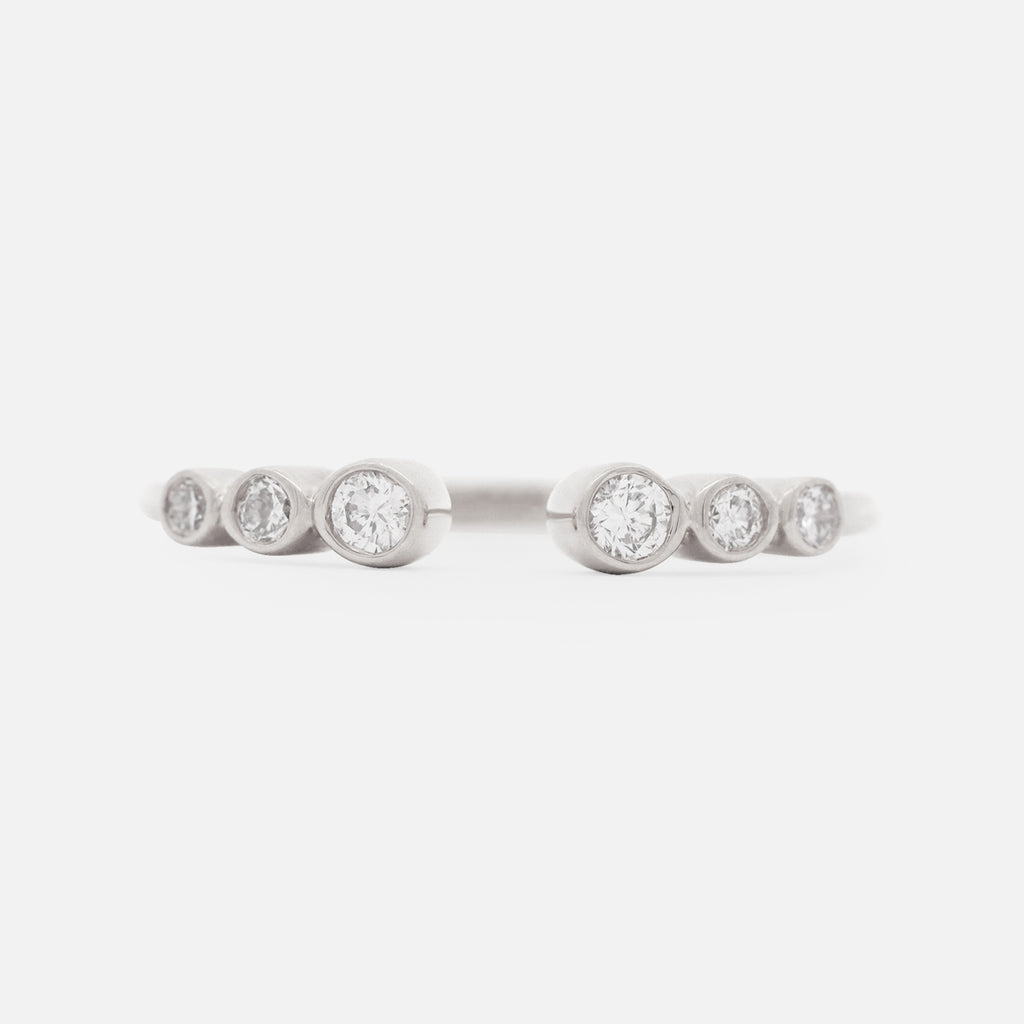 Anillo Apolo Taper Oro 18K con Diamantes.