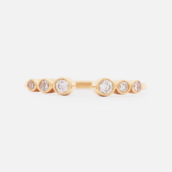 Anillo Apolo Taper Oro 18K con Diamantes.
