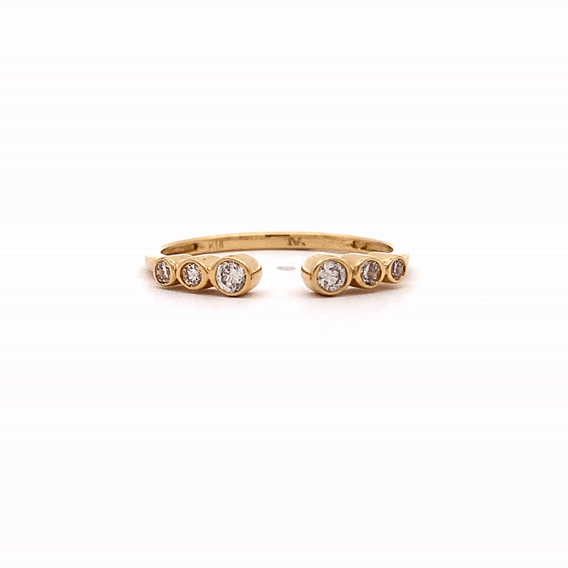 Anillo Apolo Taper Oro 18K con Diamantes.