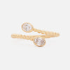 Anillo Astra Oro Amarillo 14K con Diamantes.