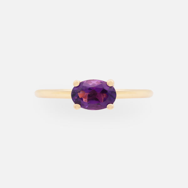 Anillo Noa Oro Amarillo 14K y Piedras Naturales.