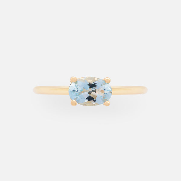 Anillo Noa Oro Amarillo 14K y Piedras Naturales.