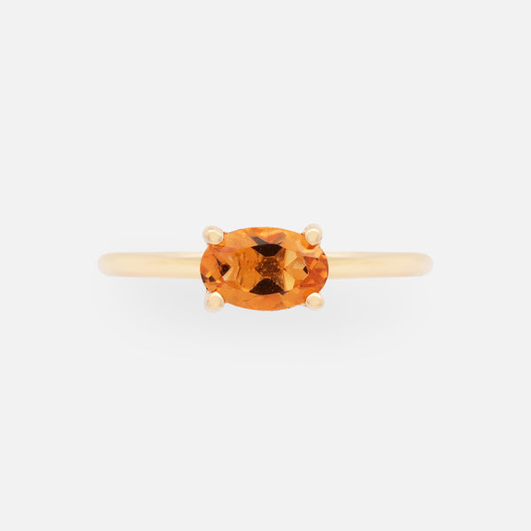 Anillo Noa Oro Amarillo 14K y Piedras Naturales.
