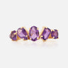 Anillo Birthstone Cluster Amatista