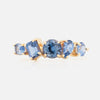 Anillo Birthstone Cluster Zafiro