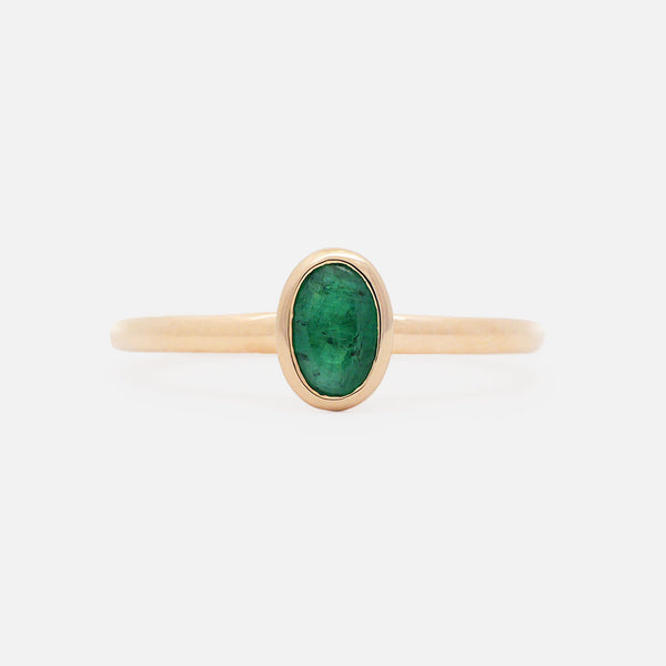 Anillo Birthstone Orion Oro Amarillo 14K y Piedras Naturales.