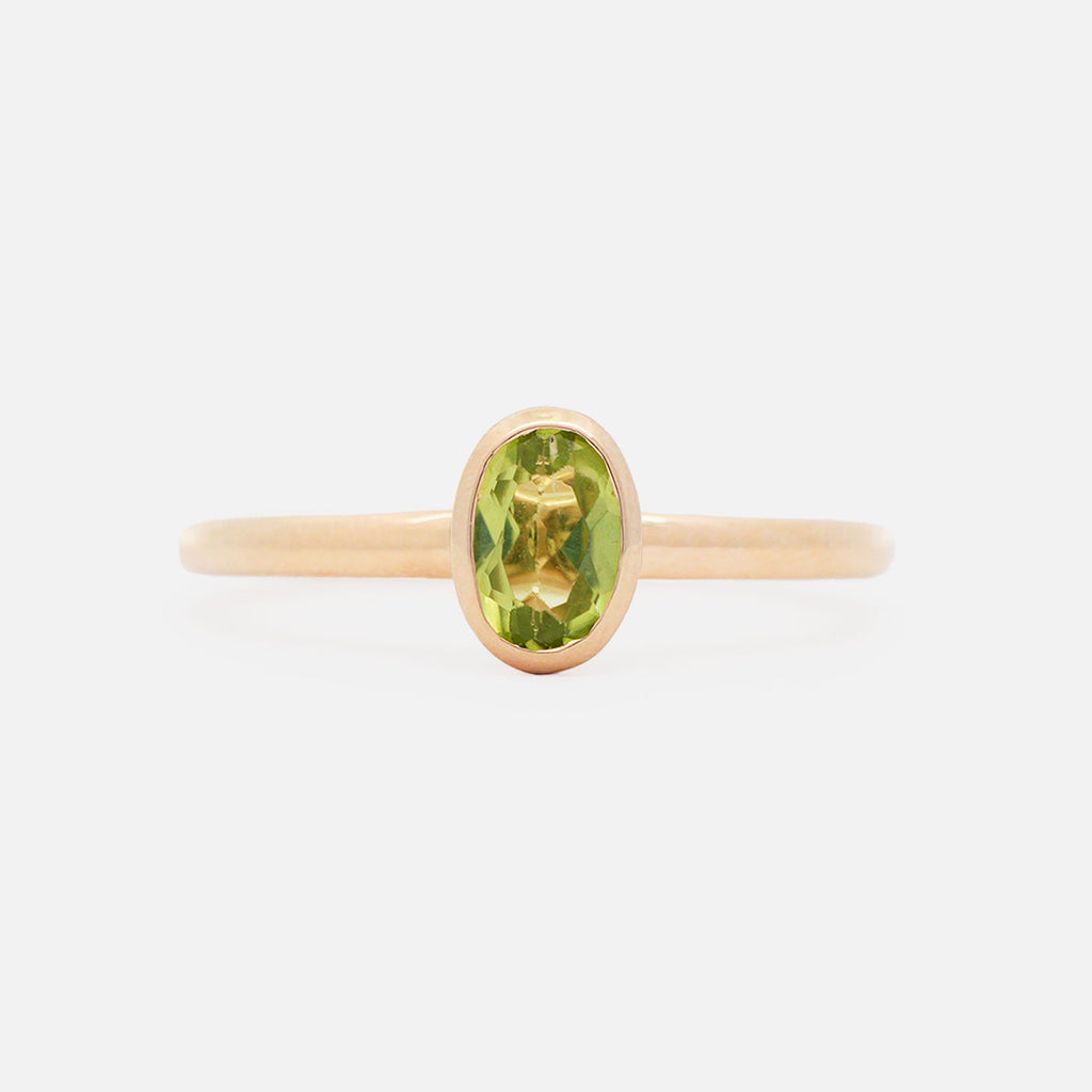 Anillo Birthstone Orion Oro Amarillo 14K y Piedras Naturales.