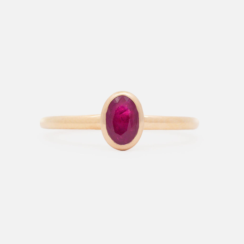 Anillo Birthstone Orion Oro Amarillo 14K y Piedras Naturales.