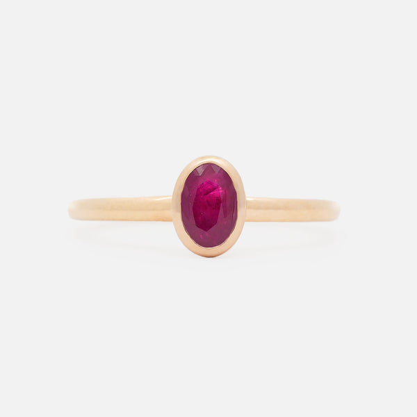 Anillo Birthstone Orion Oro Amarillo 14K y Piedras Naturales.