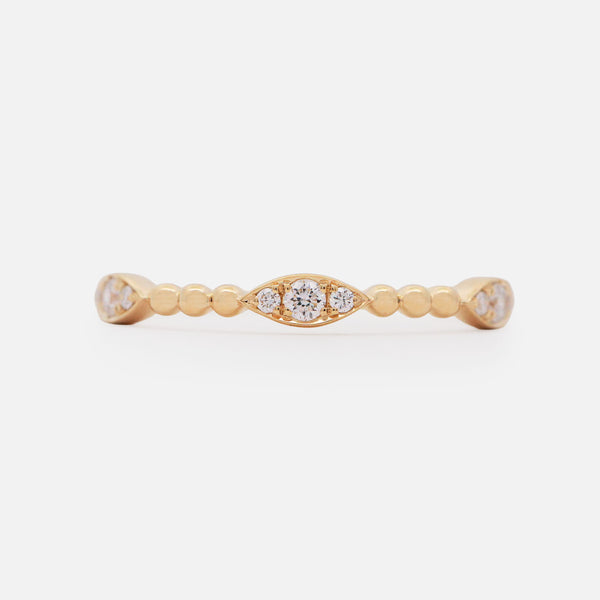 Anillo Bloom Oro 14K con Diamantes.