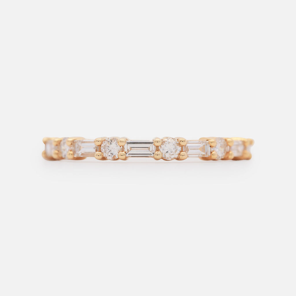 Anillo Elena Oro 14K con Diamantes.
