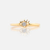 Anillo Evil Eye Oro Amarillo 14K con Diamante.