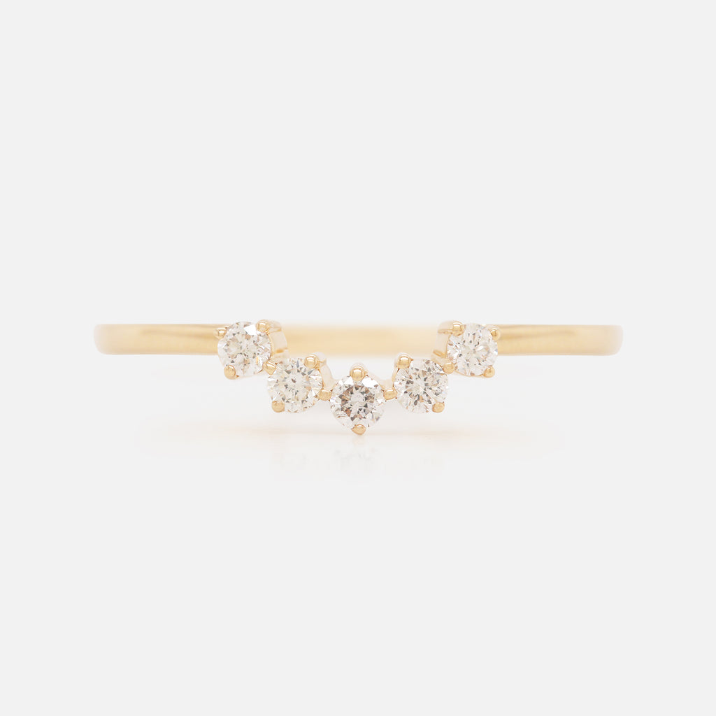 Anillo Halo Oro 14K con Diamantes.