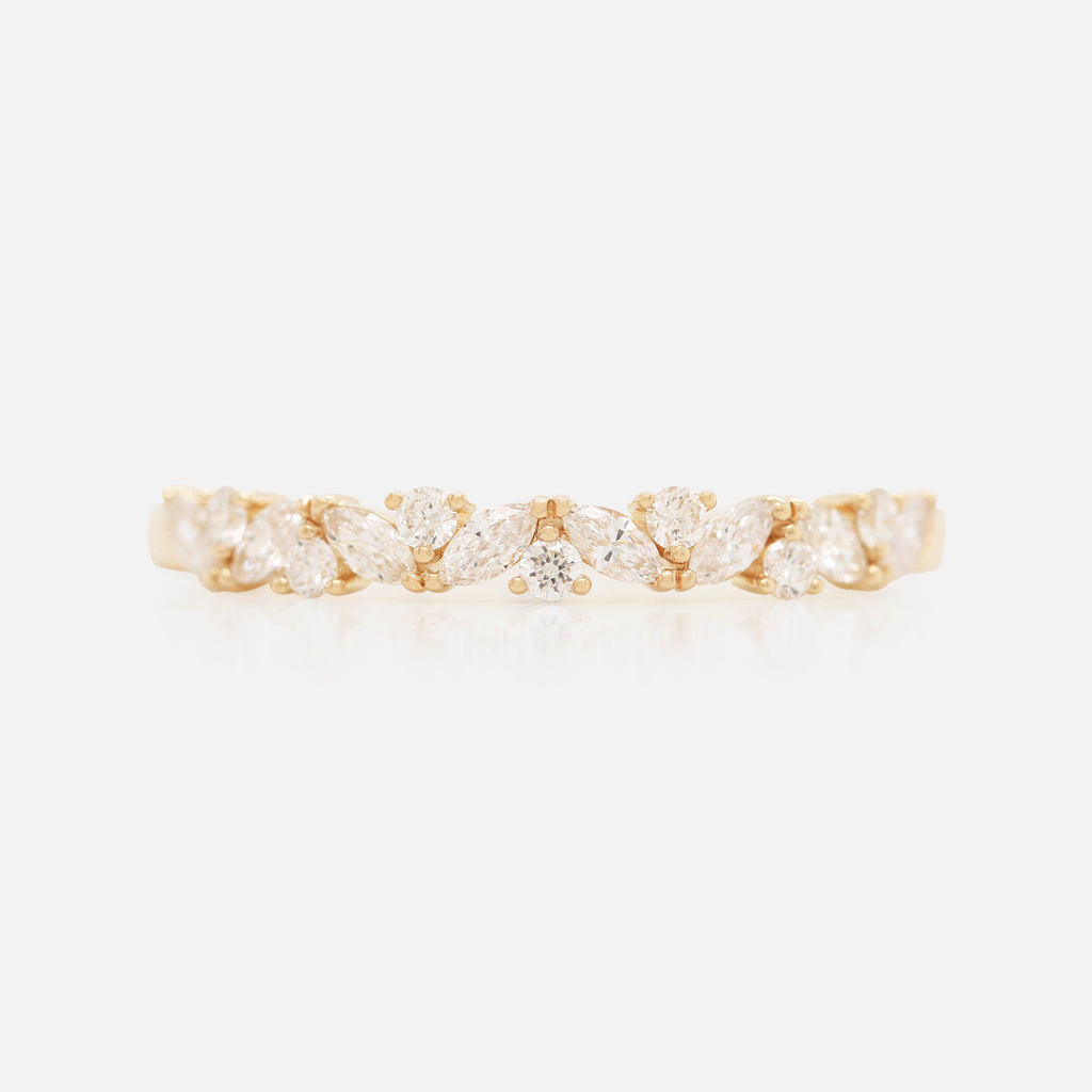 Anillo Ivy Oro 14K con Diamantes.