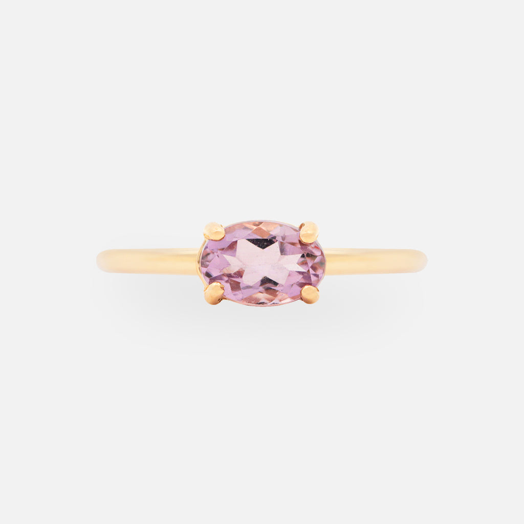 Anillo Noa Oro Amarillo 14K y Piedras Naturales.