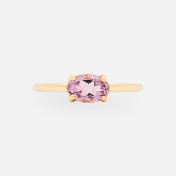 Anillo Noa Oro Amarillo 14K y Piedras Naturales.