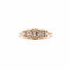 Anillo Orion Octagon Oro Amarillo 14K con Diamantes.
