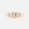 Anillo Orion Octagon Oro Amarillo 14K con Diamantes.