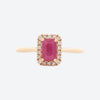 Anillo Royal Oro 18K con Rubí y Diamantes.