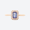 Anillo Royal Oro Amarillo 18K con Tanzanita y Diamantes.