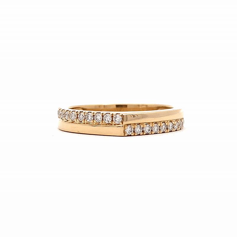 Anillo Amelia Oro 18K con Diamantes.