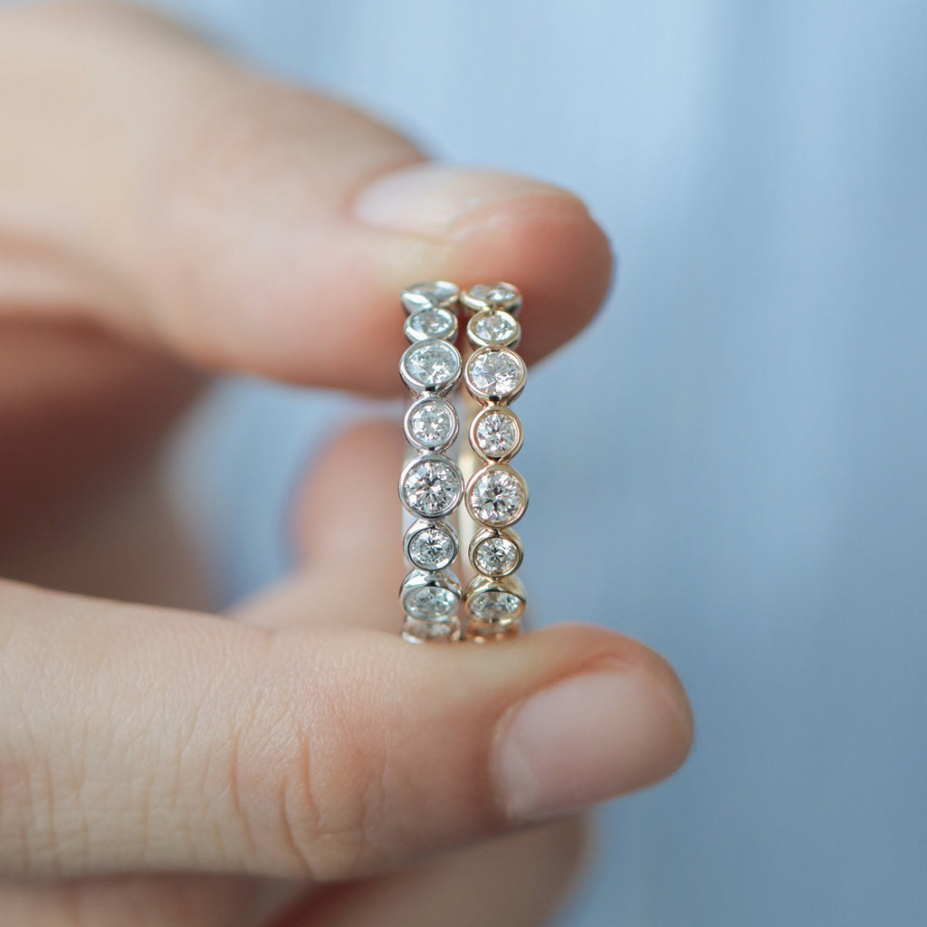 Anillo Apolo M Oro 14K con Diamantes.