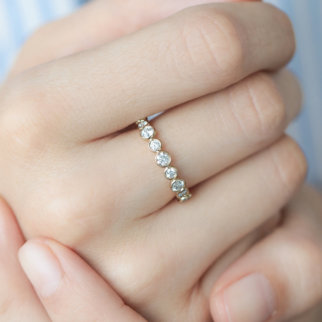 Anillo Apolo M Oro 14K con Diamantes.