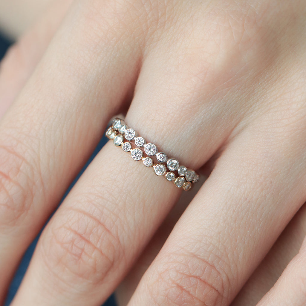 Anillo Apolo S Oro 14K con Diamantes.