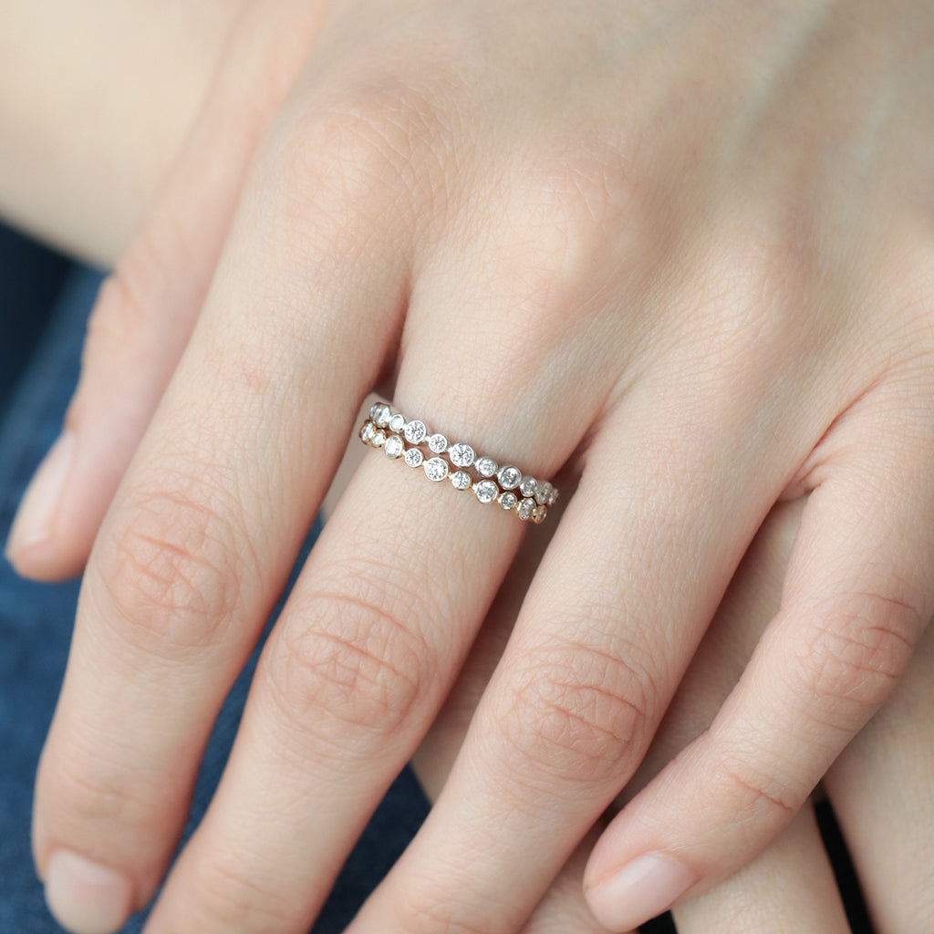 Anillo Apolo S Oro 14K con Diamantes.