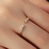 Anillo Apolo Taper Oro 18K con Diamantes.