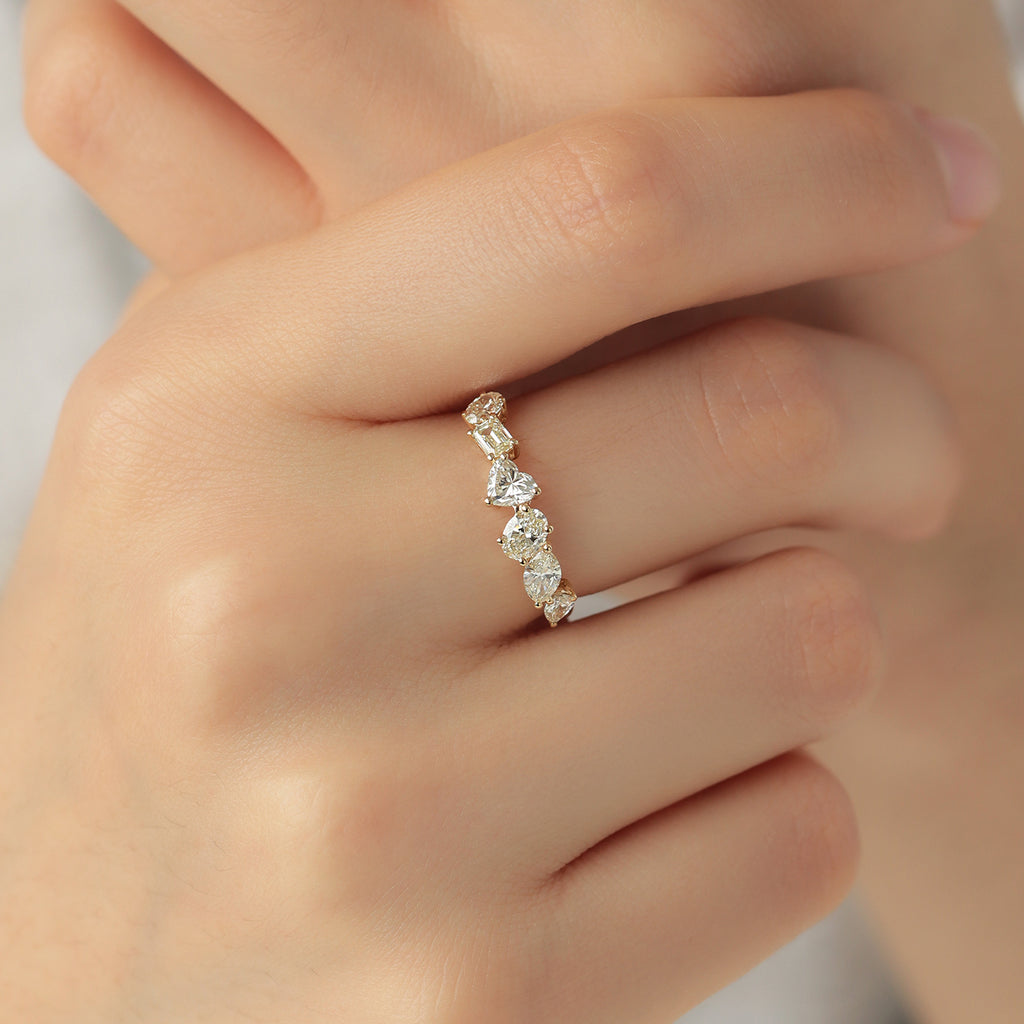 Anillo Ares 3 Oro Amarillo 18K con Diamantes.