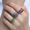 Anillos Birthstone Cluster 