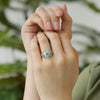 Anillo Botanical Bubbles Oro Amarillo 18K con Topacios, Prasiolitas, Peridotos y Diamantes.