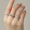 Anillo Centauro Berry Oro Amarillo 14K con Zafiros y Aquamarina.