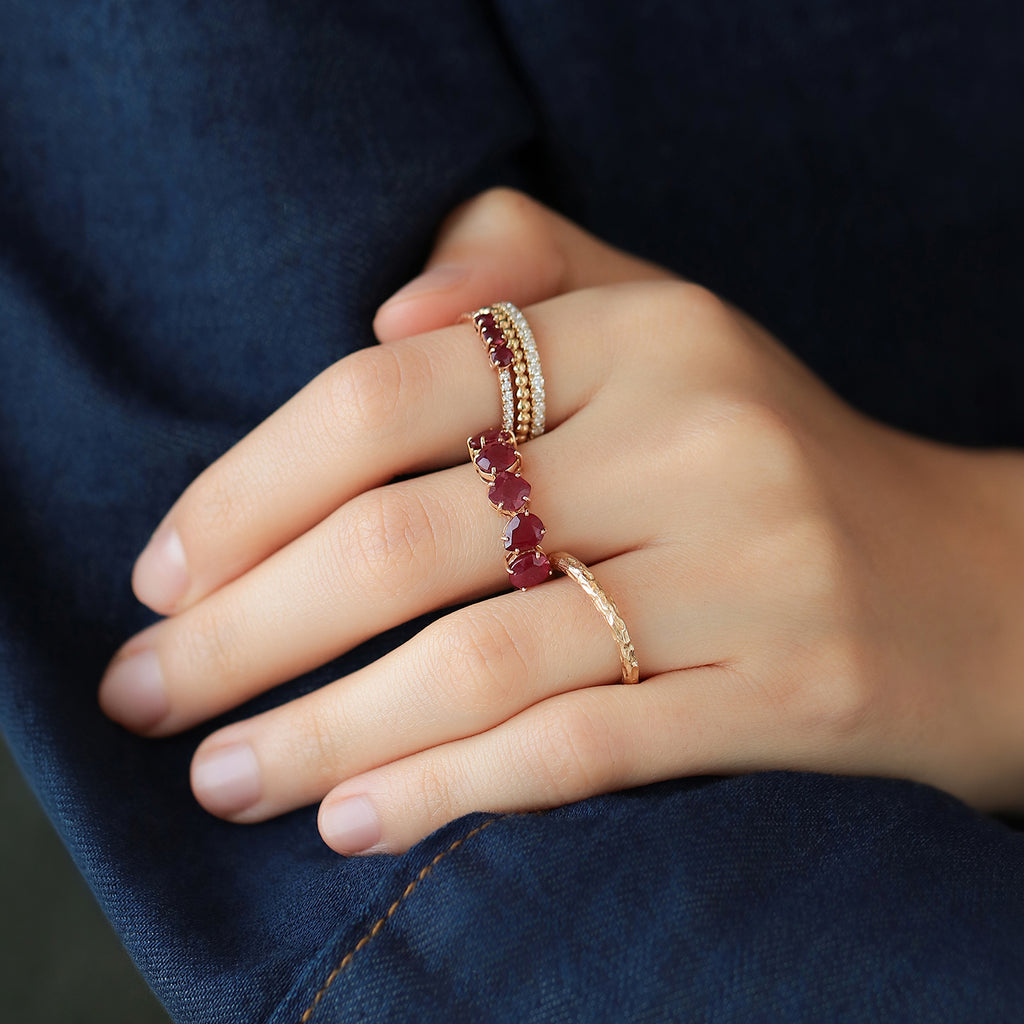 Anillo Centauro Birthstone Oro Amarillo 14K.