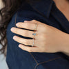 Anillo Elios Oro Amarillo 14K con Tanzanita Gota.