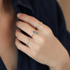 Anillo Elios Oro Amarillo 14K con Tanzanita Gota.