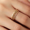 Anillo Hammer Oro Amarillo 14K.
