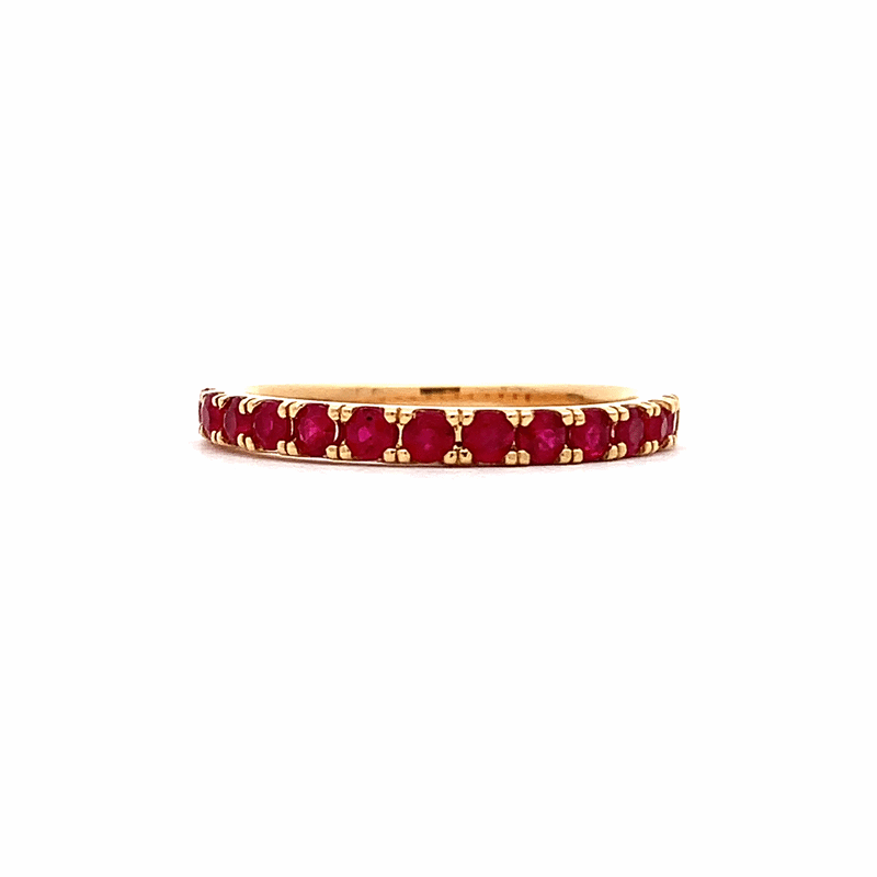 Anillo Isis Oro Amarillo 18K con Rubí.