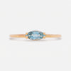 Anillos 'Lila' Oro Amarillo 14K con Zafiros, Aquamarina y Turmalina.