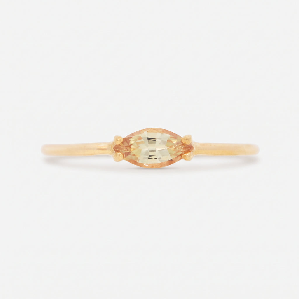 Anillos 'Lila' Oro Amarillo 14K con Zafiros, Aquamarina y Turmalina.