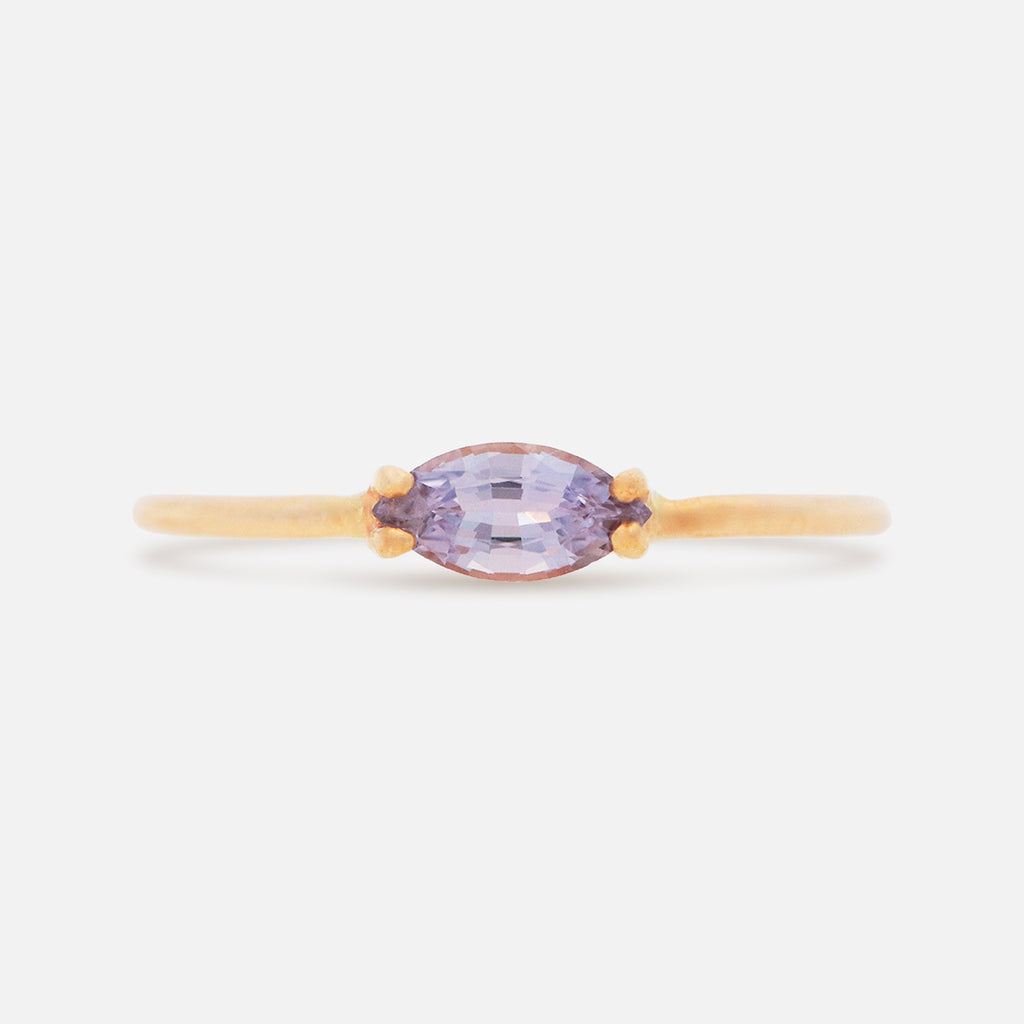 Anillos 'Lila' Oro Amarillo 14K con Zafiros, Aquamarina y Turmalina.